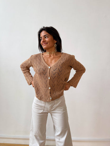 Camila Beige Cardigan