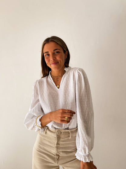 Isabella White Blouse