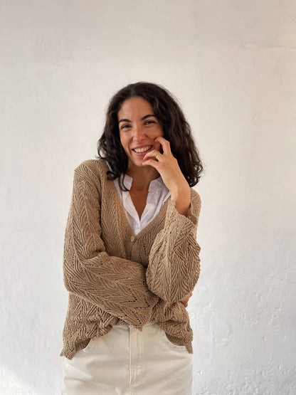 Camila Beige Cardigan