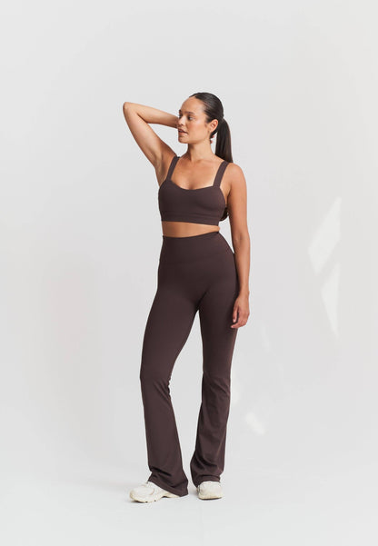 Softsculpt Flared Leggings - Espresso