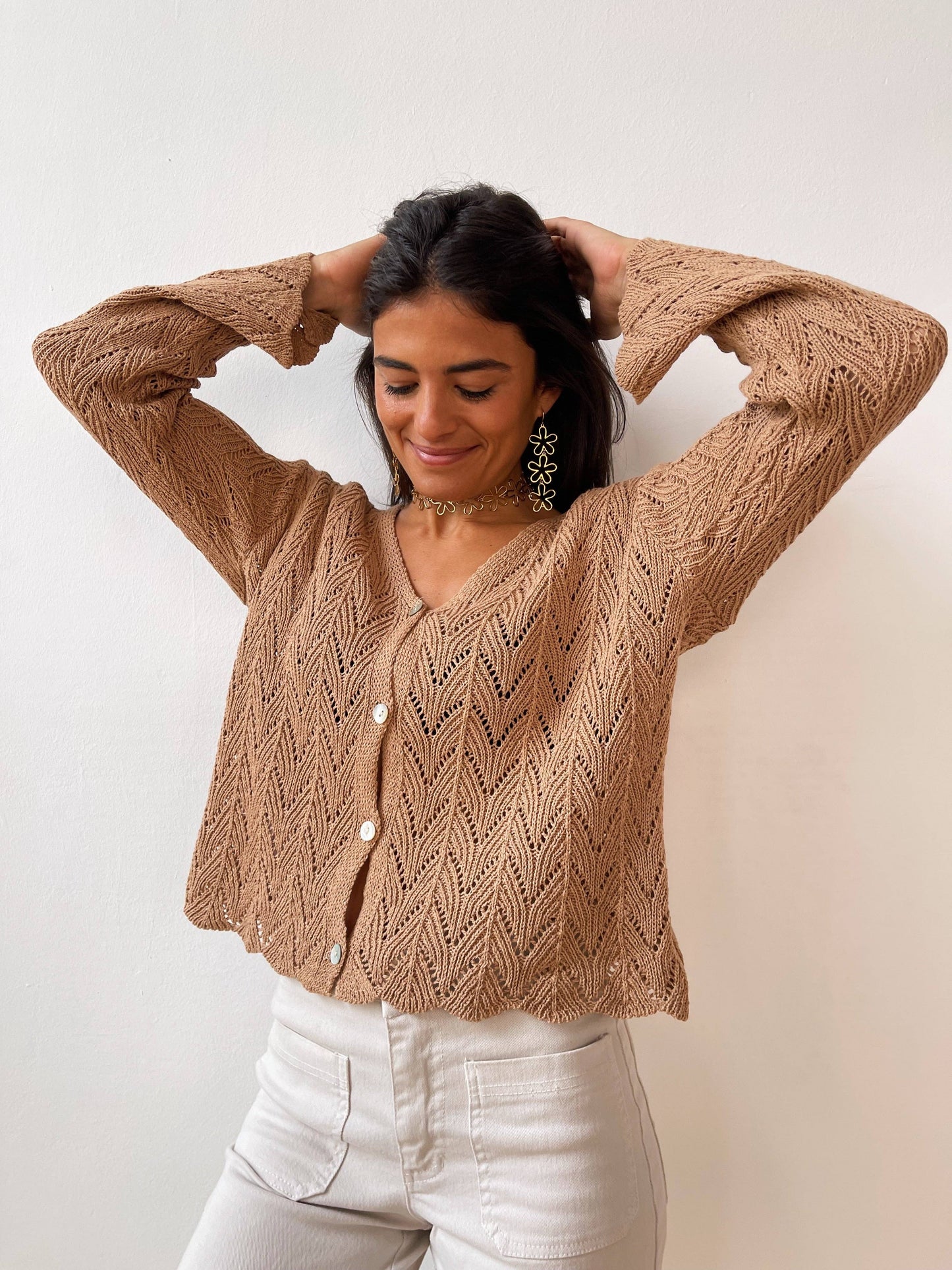 Camila Beige Cardigan