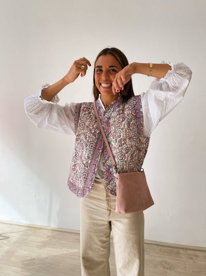 Pink Flower Vest