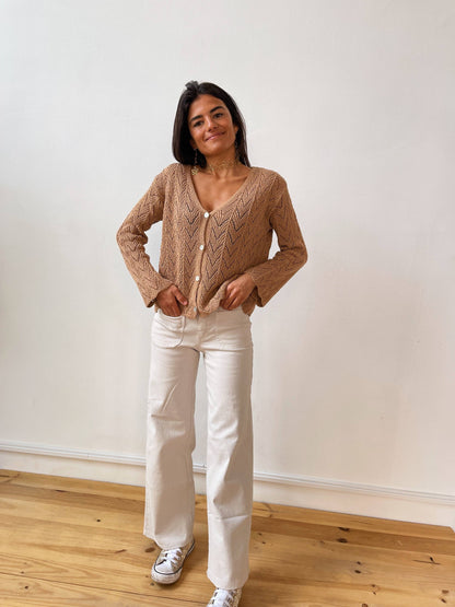 Camila Beige Cardigan