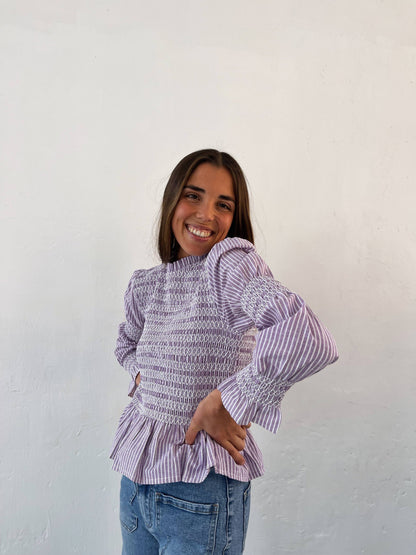 Rocío Lavender Blouse