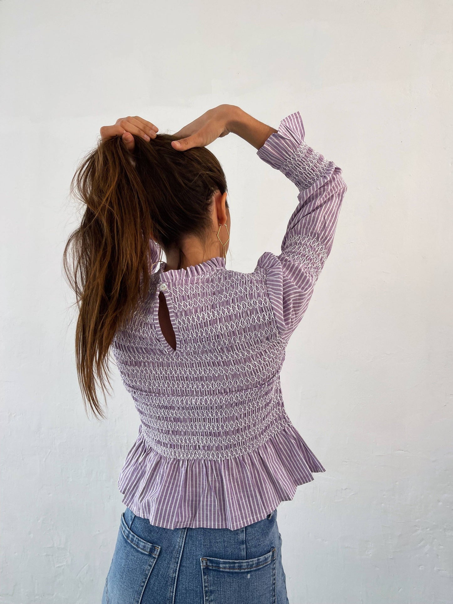 Rocío Lavender Blouse