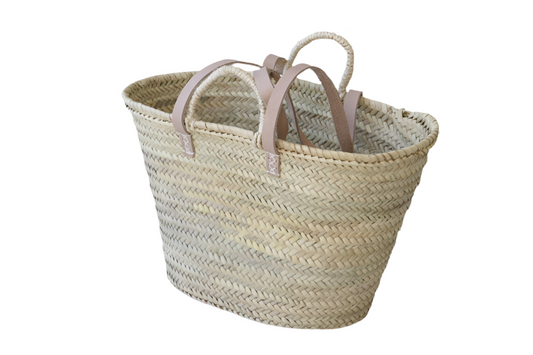 Natural Straw Beach Basket