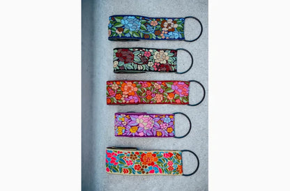 Yoga Straps Red Flowers