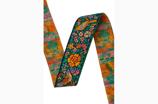 Yoga Straps Birds Green