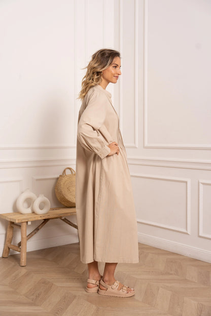 Linen Cotton Maxi Dress