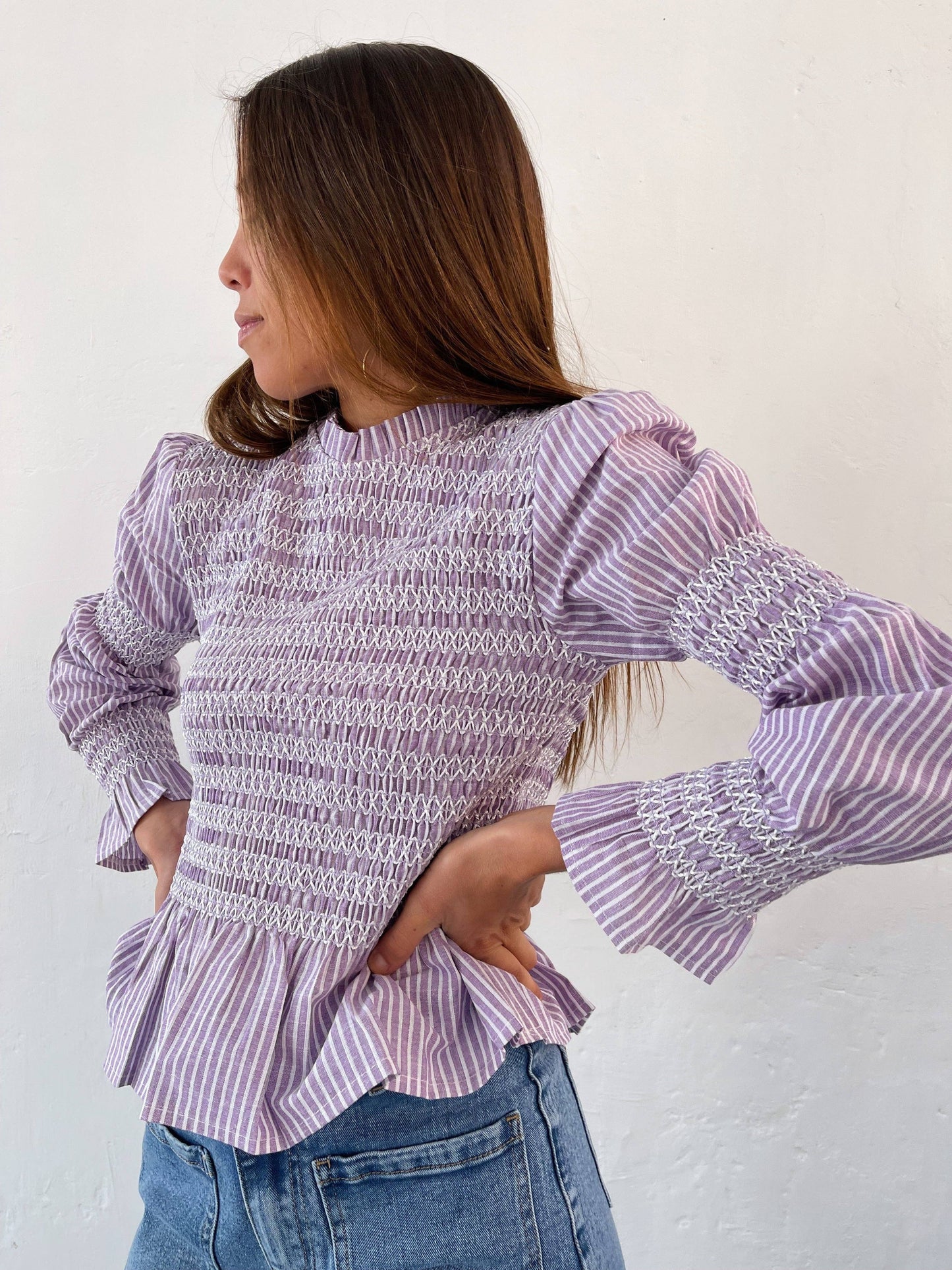 Rocío Lavender Blouse