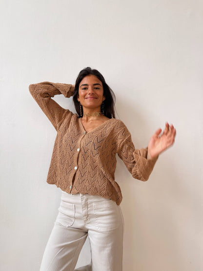 Camila Beige Cardigan