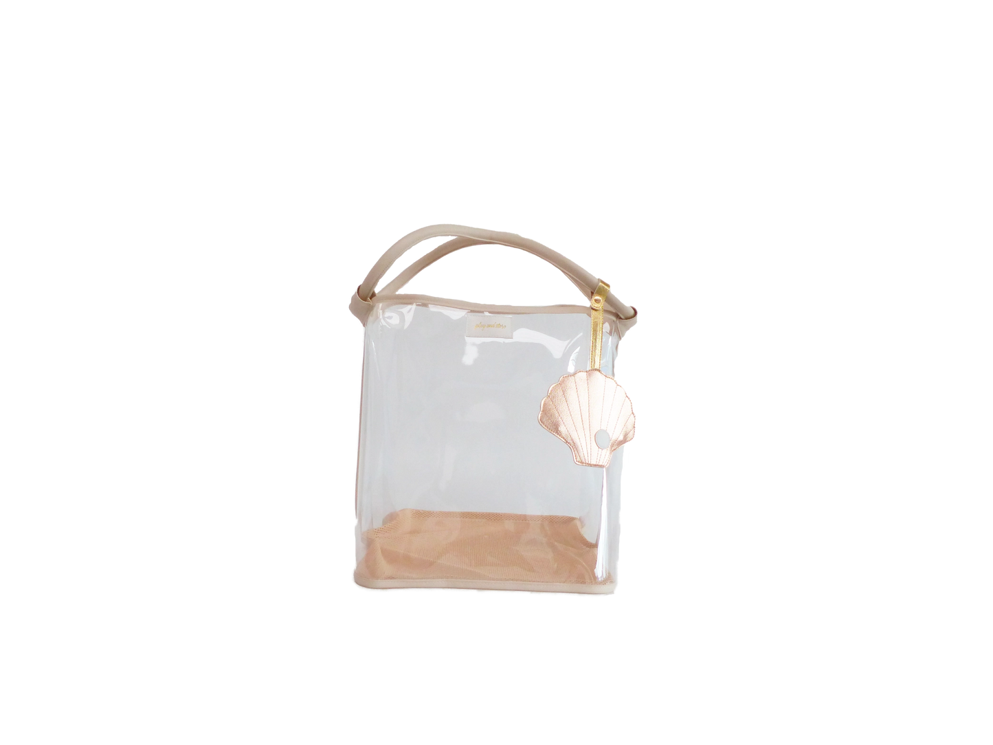 Beige Transparent Beach Bag