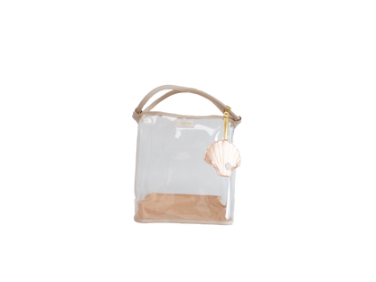 Beige Transparent Beach Bag