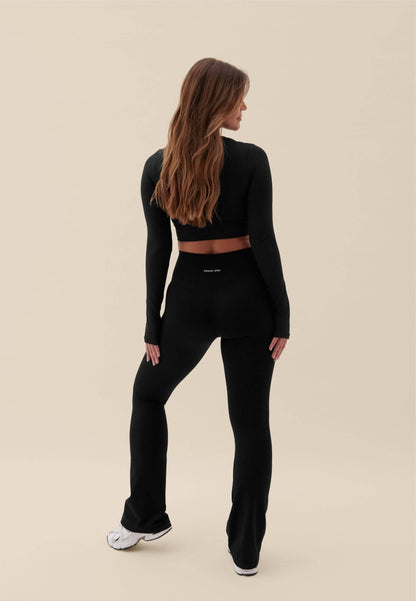 Sculpting Flared Leggings - Black