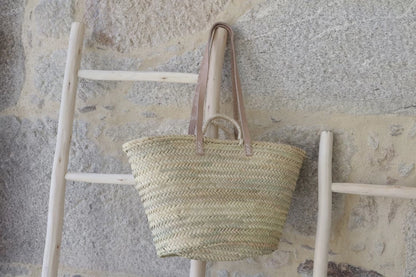 Natural Straw Beach Basket